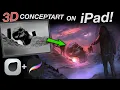 3d sculpt on iPad for conceptart  ( Forger + Procreate 5 )