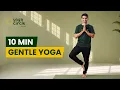 10 Min Full Body Yoga for Beginners Knee Back Neck Friendly