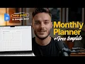 DIY Printable Planner 2026 using Google Docs Free Template
