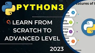 Learn Python 3 from Scratch to Advanced Level 2023 Full Python Tutorial