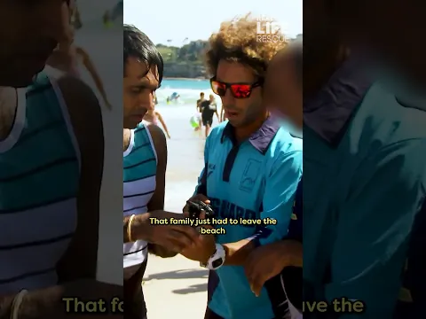 Guards corner a guy secretly filming girls on the beach before things get out of hand. 😡👇
