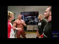 Batista attacks Randy Orton Chris Jericho Chris Benoit Backstage Raw November 8 2004