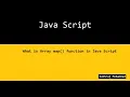Array map function in Java Script in Hindi