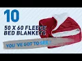 50 X 60 Fleece Bed Blankets New Popular 2017