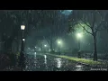 Goodbye insomnia and sleep well in heavy rain, strong wind on the road in a quiet park #2