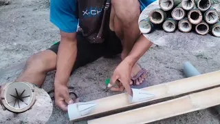 how to make or make an eel trap from bamboo