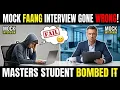 Mock FAANG Coding Interview With a Masters Student - Medium Difficulty