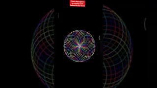 Draw Circle spirograph using python turtle graphics