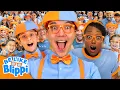 Blippi vs 150 People in the Be Like Blippi Challenge Blippi Ultimate Roadtrip Kids s