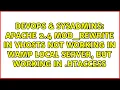 Apache 2 4 mod - rewrite in Vhosts not working in WAMP local server but working in htaccess