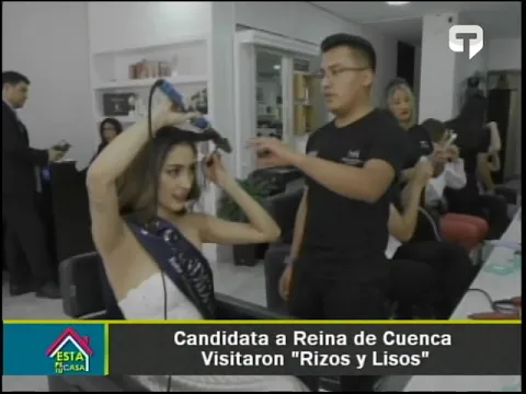 Candidatas a Reina de Cuenca visitaron Rizos y Lizos