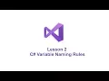 Lesson 2 C Variable Naming Rules