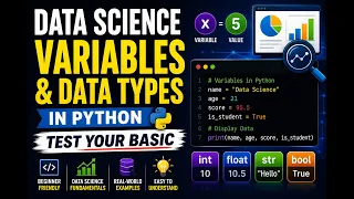 Data Science Basics Variables Data Types Explained in Python Beginner Friendly Tutorial