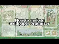 How to make a Laptop wallpaper organizer on Picsart I Aesthetic Aube Blue theme