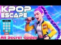 All Secret Codes KPOP ESCAPE ROGUELIKE Fortnite
