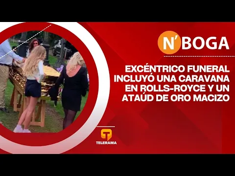Excéntrico funeral incluyó una caravana en Rolls-Royce y un ataúd de oro macizo