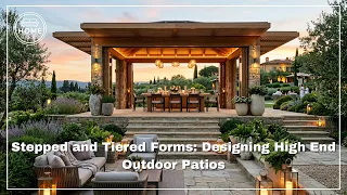Stepped and Tiered Forms Designing High End Outdoor Patios