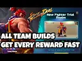CLEAR TRENDY AKUMA TRIAL REALM Team builds to get all rewards Street Fighter Duel
