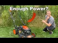 22 Yardmax 201cc 6 Speed Mower in ROUGH Terrain Does It Survive