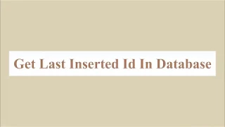 how to get last inserted record in mysql using php