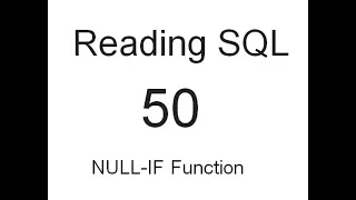 NULLIF Function SQL Tutorial 50