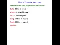 Sizes of Primitive Data types Java Interview Questions Selenium Java