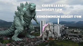 ALL THE GODZILLA size comparison