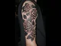 Flower Half Sleeve Tattoo Designs for Men