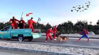 عصابه الجوكر عايزين يسرقو قناع اسبيدرمان القناع السحري السلسيلي 