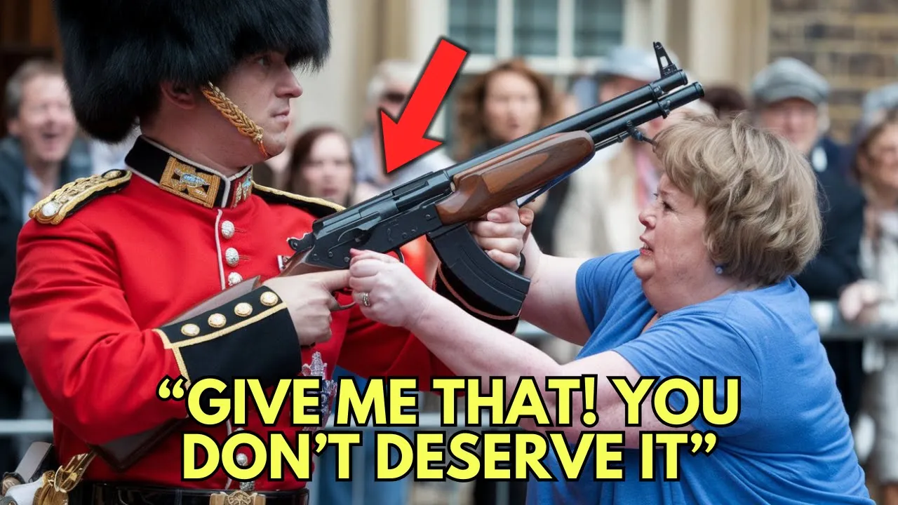 Outline Video Stubborn Karen Tries To Grab A Royal Guard's G*n, What He Did To Her Shocked Everyone!