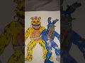 FNAF Coloring Book PAGE 33 NIGHTMARE FREDBEAR NIGHTMARE BONNIE Art Drawing