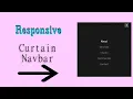 Responsive Curtain Navbar