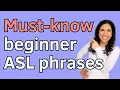New ASL Student Start here 10 Essential American Sign Language sentences