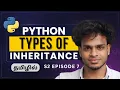 Python OOPS Series Types of Inheritance Method Overriding Explained Python Tamil S2 E7
