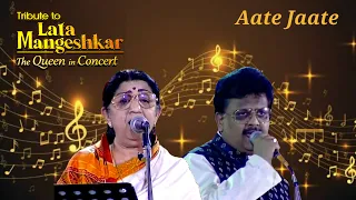 aate jaate lata mangeshkar u0026 sp balasubhramanyam the queen in concert an era in evening 1997