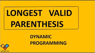 Longest Valid Parenthesis Dynamic programming Python Code
