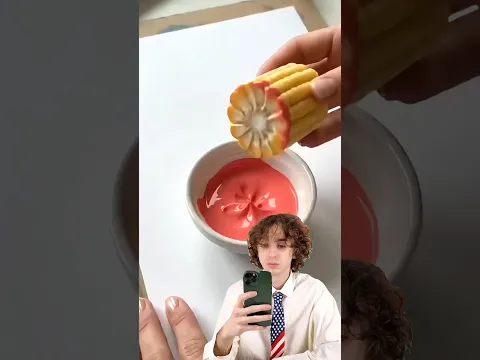 Can you draw a flower with corn? 🌽