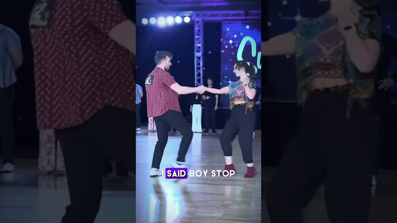Random Partner Spotlight 💃🕺FULL DANCE linked on channel. #westcoastswing #wcs #improvdance #comp
