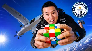 I Attempted The Rubik's Cube Skydiving World Record