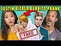 Adults React To Yes Theory Fooled The Internet w Fake Justin Bieber Burrito Photo Prank