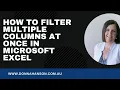 Still Filtering One Column at a time in Microsoft Excel Here s how to Filter Multiple Columns