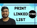 How to Print a Linked List in Java Data Structures Tutorial