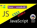 View the properties of HTML element using JavaScript console dir JavaScript Siraj M