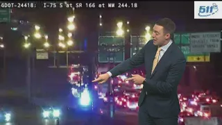 Deadly crash shuts down all lanes of I-75 southbound