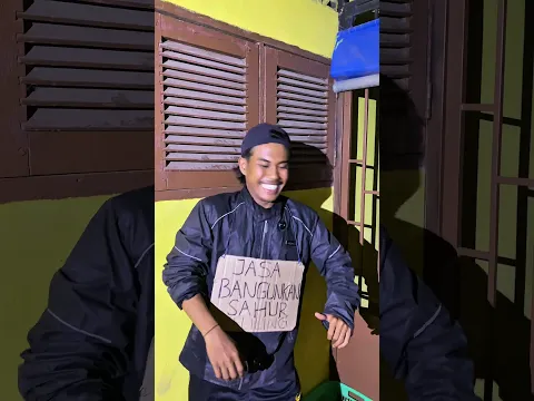 Jasa bangunkan sahur keliling #comedy #memengakakkocak #komedi