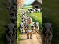 Download Lagu cute baby dancing with cute cow in dudi dudi dam dam song 🎶😍 #shorts