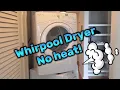 Whirlpool Duet Dryer with no heat F4 E4 error code