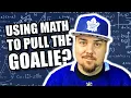 When is the Right Time to Pull the Goalie NHL ADVANCED STATS