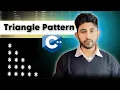 Triangle Pattern Program in C Easy Pattern Printing for Beginners