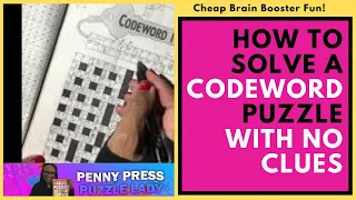 No Clues Allowed How to Solve a Codewords Crossword Puzzle Without Given Clues